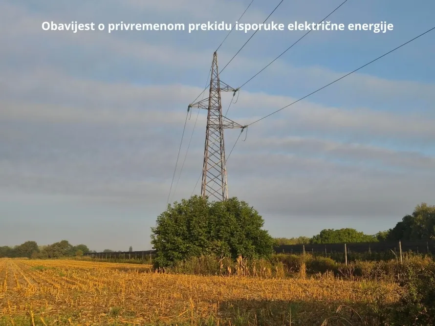 Obavijest o neisporuci električne energije 14. rujna 2026. godine